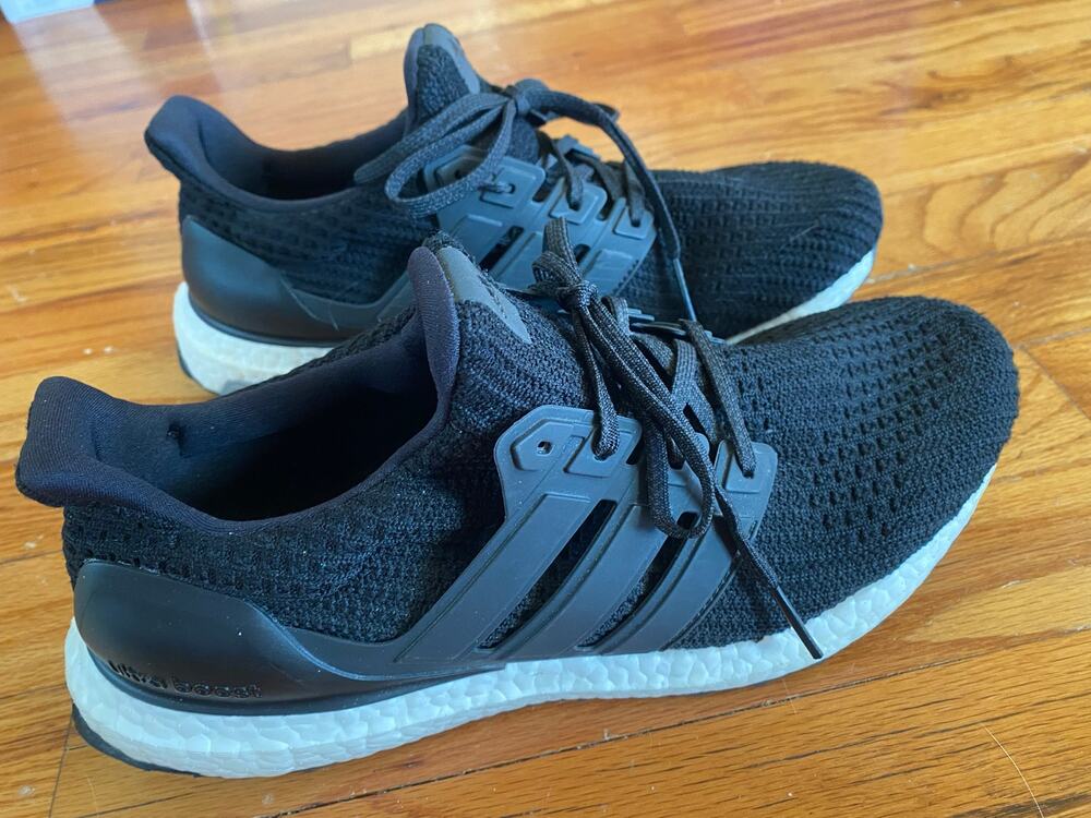 EUC Adidas Ultra Boost running or walking shoes size 9.5 womens black sneakers